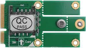 M.2 NGFF B Key to Mini PCI-E Adapter Converter Card with SIM Card Slot for PC with Mini PCI-E port Supports 3G 4G LTE network