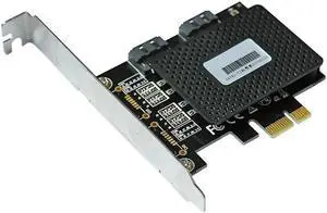 DIEWU 6Gbps PCI express PCIE pci-e to 2 Port SATA 3.0 ports Expansion Controller Riser post card adapter