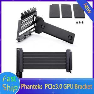 Phanteks Vertical Video Card Bracket Extension Cable Kit Universal For PC PCIe3.0,GPU Support++PCIe 16 Riser Cable 7 Slots Mount