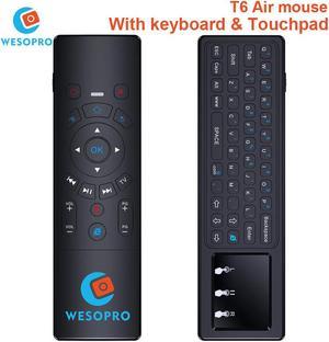 WESOPRO Latest T6 Air mouse with Wireless Keyboard & touchpad Remote Control for Smart TV Android TV Box mini PC HTPC Projector