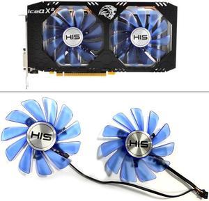 2PCS 95MM FDC10H12S9-C 4PIN 12V RX 580 GPU Cooler fan For HIS RX580 RX 580 Ice QX2 OC 4GB / Turbo 8GB Video card Cooling Fans
