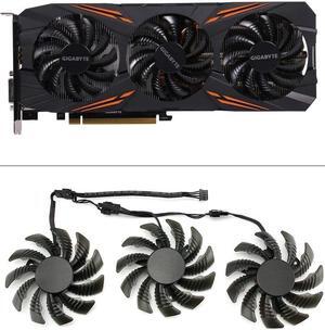 NEW 3PCS T128010SU PLD08010S12HH 4PIN 78MM GTX1080 GPU FAN For Gigabyte AORUS GTX 1060 1070 1080 G1 GTX 1070Ti 1080Ti 960 980Ti
