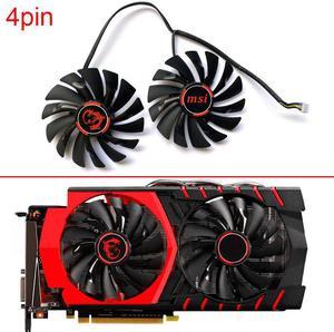 95MM PLD10010S12HH 4PIN GTX980 GPU FAN For MSI Radeon R9 380 Armor 2X GTX 1060 970 RX580 Graphics Video Card Cooling Fans