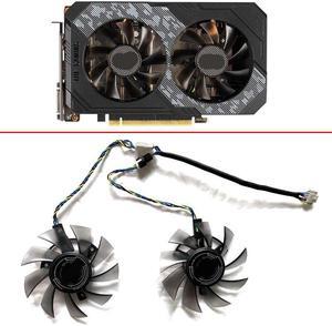 2pcs 75mm 6pin FD8015U12S 12V 0.5A RTX 2060 GPU FAN For ASUS TUF-RTX 2060-O6G-GAMING Graphics Card Fan Replacement Cooling Fans