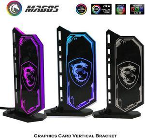 GPU Bracket Support Graphics Card Support Vertical Holder Stand 12V RGB 5V ARGB Lighting Multiple graphics customization