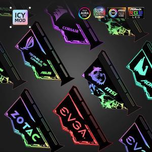 Vertical GPU Bracket RGB VGA StandHolder Video Card Support ROG Belief Figure 12V/5V AURA SYNC A-RGB Custom Gamer PC MOD