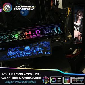 Customized RGB Panel,M/B SYNC 12V4Pin/5V3Pin ARGB,Modding For VGA/GPU/SSD/Power/Case Backplate Light Board,PC Gamer DIY Cabinet