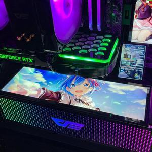 Customized PC Case Side Panel GPU Backplane RGB Faith Light Colorful /RGB /D-RGB AURA Streamer Backplate For Case/Graphics Card