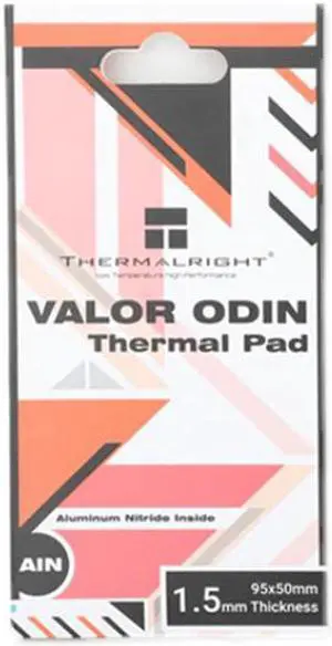 VALOR ODIN Thermal Pad 15w/mk For Notebook,Chip,Graphics Card,Motherboard ,M.2 SSD Memory Silicone Pad 95x50x1.5mm VALOR ODIN Thermal Pad 15w/mk For Notebook,Chip,Graphics Card,Motherboard ,M.2 SSD Memory Silicone Pad 95x50x1.5mm