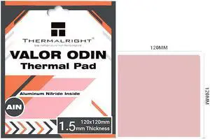 VALOR ODIN Thermal Pad 15w/mk For Notebook,Chip,Graphics Card,Nitride Compound Silicone Pad 120x120x1.5mm VALOR ODIN Thermal Pad 15w/mk For Notebook,Chip,Graphics Card,Nitride Compound Silicone Pad 120x120x1.5mm