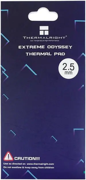 Extreme Odyssey Thermal Pad,Non-Conductive GPU Card Water Cooling Thermal Mat 12.8W/mk 85x45x2.5mm Extreme Odyssey Thermal Pad,Non-Conductive GPU Card Water Cooling Thermal Mat 12.8W/mk 85x45x2.5mm