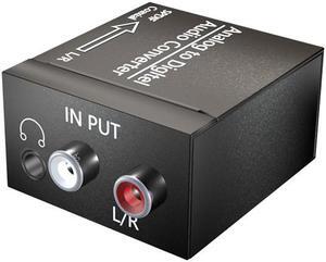 SGEYR Analog to Digital Audio Converter ADC Analog RCA L/R 3.5mm to SPDIF Coaxial Audio Converter with 3.5mm Jack Input