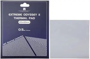 Extreme Odyssey 2nd Generation Thermal Pad 14.8W/MK Heat Dissipation Silicone Pad CPU/GPU Graphics Card Thermal Pad Motherboard Silicone Pad 120x120x0.5mm Extreme Odyssey 2nd Generation Thermal Pad 14.8W/MK Heat Dissipation Silicone Pad CPU/GPU Graphics Card Thermal Pad Motherboard Silicone Pad 120x120x0.5mm
