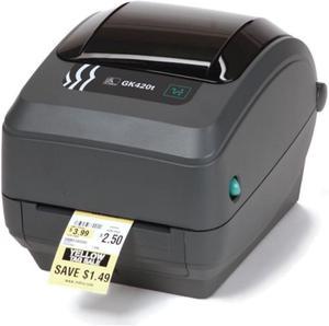 Zebra GK420t GK42-100111-000 Thermal Transfer Printer 5"/127 mm per second 203 dpi/8dots per mm; Label Printer