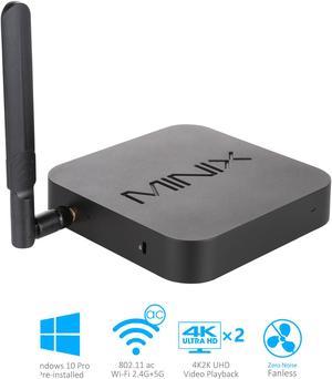 MINIX Z83-4 Plu Intel  Z8350 fanless home and industrial Mini PC /desktop computer with Windows10 Pro (64-bit) /4GB DDR3L/32GB eMMC/Dual-Band Wi-Fi/Gigabit Ethernet/4K2K UHD video playback