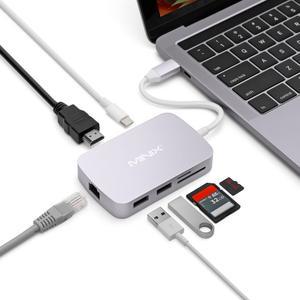 MINIX NEO C-X, USB-C Multiport Adapter with HDMI - Space Gray [10/100Mbps Ethernet] (Compatible with Apple MacBook and MacBook Pro). Sold Directly by MINIX Technology Limited.