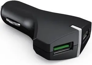 36W 2-Port USB Adaptive Fast Car Charger Quick Charge Power Adapter Ultra Compact Compatible With Essential Phone (PH-1)