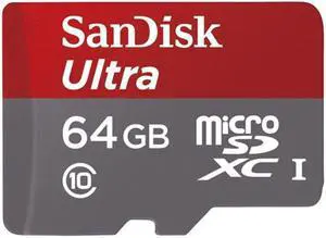 Sandisk Ultra 64GB Micro SDXC MicroSD Memory Card High Speed Class 10 Compatible With ZTE ZPad 8