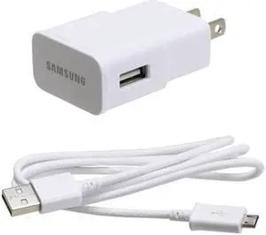 OEM Home Wall Travel AC Charger USB Adapter Data Cable Sync Cord White Compatible With ZTE ZPad 8