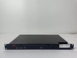 APC by Schneider Electric KVM Switch - 32 Computer(s) - 1 Local User(s) - 2 Remote User(s) - 1600 x 1200 - 34 x Network (RJ-45) - 5 x USB1 x VGA - Rack-mountable - 1U