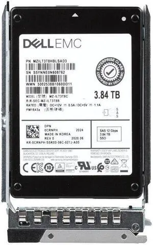 Dell 0CRNPH 3.84TB SAS 12G RI Tlc 2.5in SSD with kit