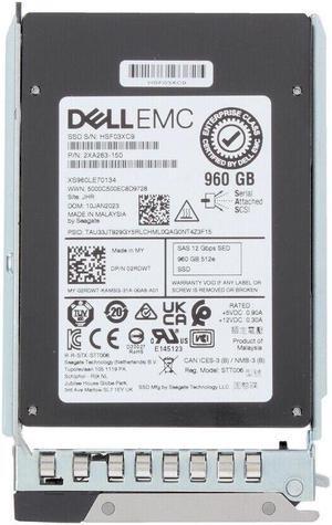 Dell 2RDWT 960gb SED vSAS-12Gbps Mixed Use 3DWPD 2.5inch Hot Plug SSD