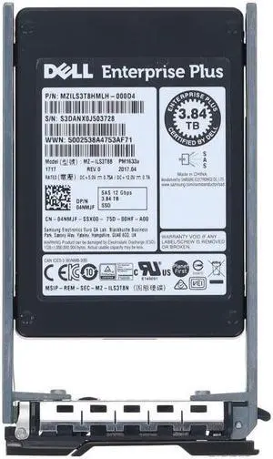 Dell Compellent 400-AJFD 3.84TB Read Intensive TLC SAS 12Gbps 2.5inch Refurbished SSD
