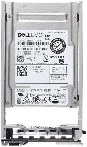 Dell 42XXC 960gb SED SAS-12Gbps Mixed Use 3DWPD 2.5inch Hot Plug SSD