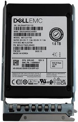 Dell 5RJND 1.6TB SAS-24Gbps Mixed Use 3DWPD 2.5-Inch SSD