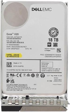 Dell EMC V4PR2 18TB 7.2K RPM SATA 6Gbps 512e 3.5inch Hot-Plug Hard Drive with kit