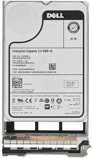 Dell YF87J 10TB 7.2K 3.5" NL SAS 12Gbps 512e Hot-Plug Hard Drive