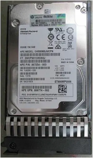 HPE 868774-002 Enterprise - hard drive - 900 GB - SAS 12Gb/s New F/s
