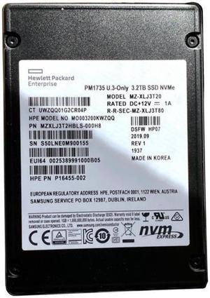 HPE PM1735 MO003200KWZQQ - SSD - 3.2 TB - PCIe 4.0 x8 (NVMe) - Refurbished