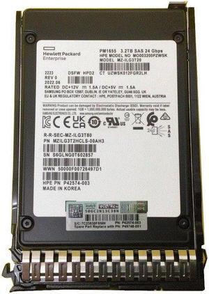 HPE MO003200PZWSK - SSD - Mixed Use - 3.2 TB - SAS 12Gb/s New F/s