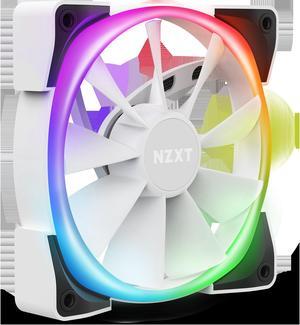 NZXT AER RGB 2 White - 120mm - RGB LED - Fluid Dynamic Bearing - PWM Fan for Hue 2 - Single