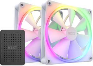 NZXT F120 RGB Fans - RF-R12TF-B1 - Advanced RGB Lighting Customization -  Whisper