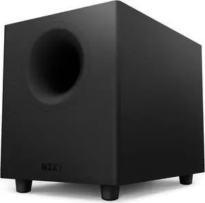 NZXT Relay PC Gaming Desktop Subwoofer - 140 Watts - Deep, Powerful Bass - Down-Firing 6.5" Driver - Compact Design - Crossover & Phase Control Knobs - High-Quality Construction - Black