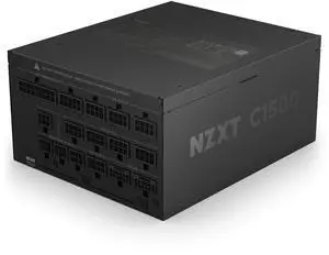 NZXT C1500 Platinum ATX 3.1 | Fully Modular Low-Noise PC Gaming Power Supply | 1500 Watts | 80 PLUS Platinum| Dual 12V-2x6 Connectors | Zero Fan Mode | 100% Japanese Capacitors | Black NZXT C1500 Platinum ATX 3.1 | Fully Modular Low-Noise PC Gaming Power Supply | 1500 Watts | 80 PLUS Platinum| Dual 12V-2x6 Connectors | Zero Fan Mode | 100% Japanese Capacitors | Black