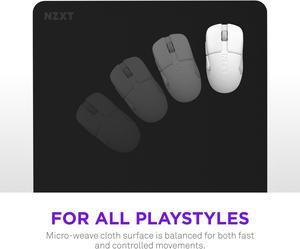 NZXT Zone - Large Gaming Mouse Pad - Micro-Weave Cloth Surface - Balanced Speed and Control for All Playstyles - Spill-Resistant, Anti-Slip Base, Reinforced Edges - Black