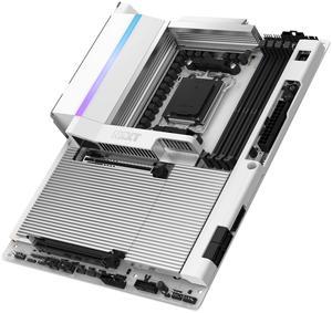 NZXT N9 X870E - AMD X870E AM5 ATX Gaming Motherboard for Ryzen 9000/8000/7000 - 20+2+1, DDR5, 4x M.2, PCIe 5.0, Wi-Fi 7, 5GbE, USB 4  M.2 Quick-Release Latches, Full-Metal Cover, White PCB