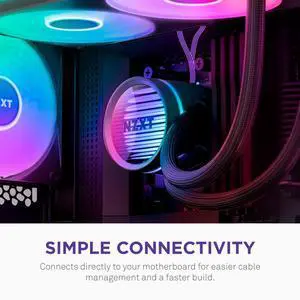 NZXT Kraken Core 240 RGB - AIO CPU Liquid Cooler - 240 mm Radiator - 240 mm Single-Frame Fan - Compatible with Intel® LGA 1851/1700/1200/115X & AMD® AM5/AM4 - Black