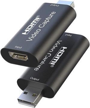 DIGITNOW HDMI Video Capture Card, 4K HDMI to USB 2.0 Video Audio Converter, Full HD 1080p for Editing Video/Games/Streaming/Online Teaching