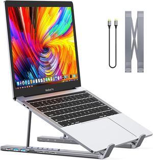 USB C Laptop Docking Station Stand, USB C Dock Tablet Stand, 7 in 1 USB C Hub with 4K HDMI, 2 USB 3.1, PD 100W, Universal Docking Station for MacBook Pro/Air/Dell/HP/Surface/Lenovo, Plug and Play