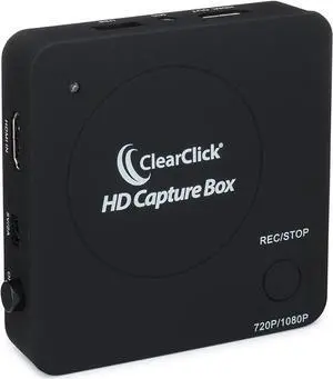 ClearClick HD Capture Box - Capture Video from Gaming Devices & HDMI Sources (No Computer Required)