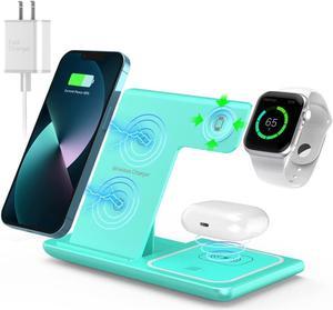 Wireless Charger,ANYLINCON 3 in 1 Wireless Charger Station for Apple iPhone/iWatch/Airpods,iPhone14, 13,12,11 (Pro, Pro Max)/XS/XR/XS/X/8(Plus),iWatch 7/6/SE/5/4/3/2,AirPods 3/2/pro