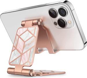 Cell Phone Stand for Desk Cell Phone Holder Foldable Adjustable Fits All Smart Phones iPhone15 14 13 Pro Max  S24 S23 S22 Flip Multi-Angle Office Desk Phone Stand Holder Marble