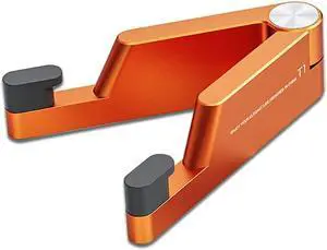 MONEER Cell Phone Stand, Phone Stand for Desk, Foldable & Portable iPhone Stand, Cell Phone Holder Desk Compatible with All Mobilephone, iPhone, iPad mini, Tablet 4-10.5" (Orange) MONEER Cell Phone Stand, Phone Stand for Desk, Foldable & Portable iPhone Stand, Cell Phone Holder Desk Compatible with All Mobilephone, iPhone, iPad mini, Tablet 4-10.5" (Orange)
