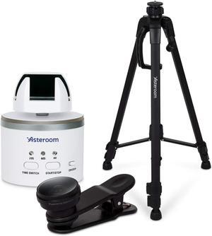 Asteroom 360 Camera 3D Virtual Tour Real Estate Kit - Gear Includes: Tripod, Digital Camera Rotator, Fisheye Cam Lens (Asteroom iPhone/Samsung Phone Case Not Included, Purchased Separately on )