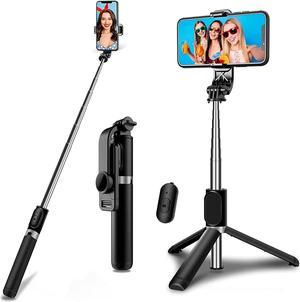 Selfie Stick Tripod with Remote Phone Recording Stand Travel Tripod for iPhone Cell Phones Cellphone Filming Tripod Travel Necessories Gift for Men Women Tripode para Celulares Tripie para Celular