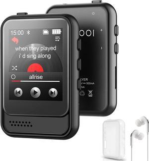 WiFi Mp3 Player with Bluetooth, TIMMKOO 4.0 Full Touch Screen Mp3 Mp4  Player with Speaker, Portable HiFi Sound Walkman Digital Music Player with  FM Radio, Recorder, Ebook, Clock, Browser (Black) 